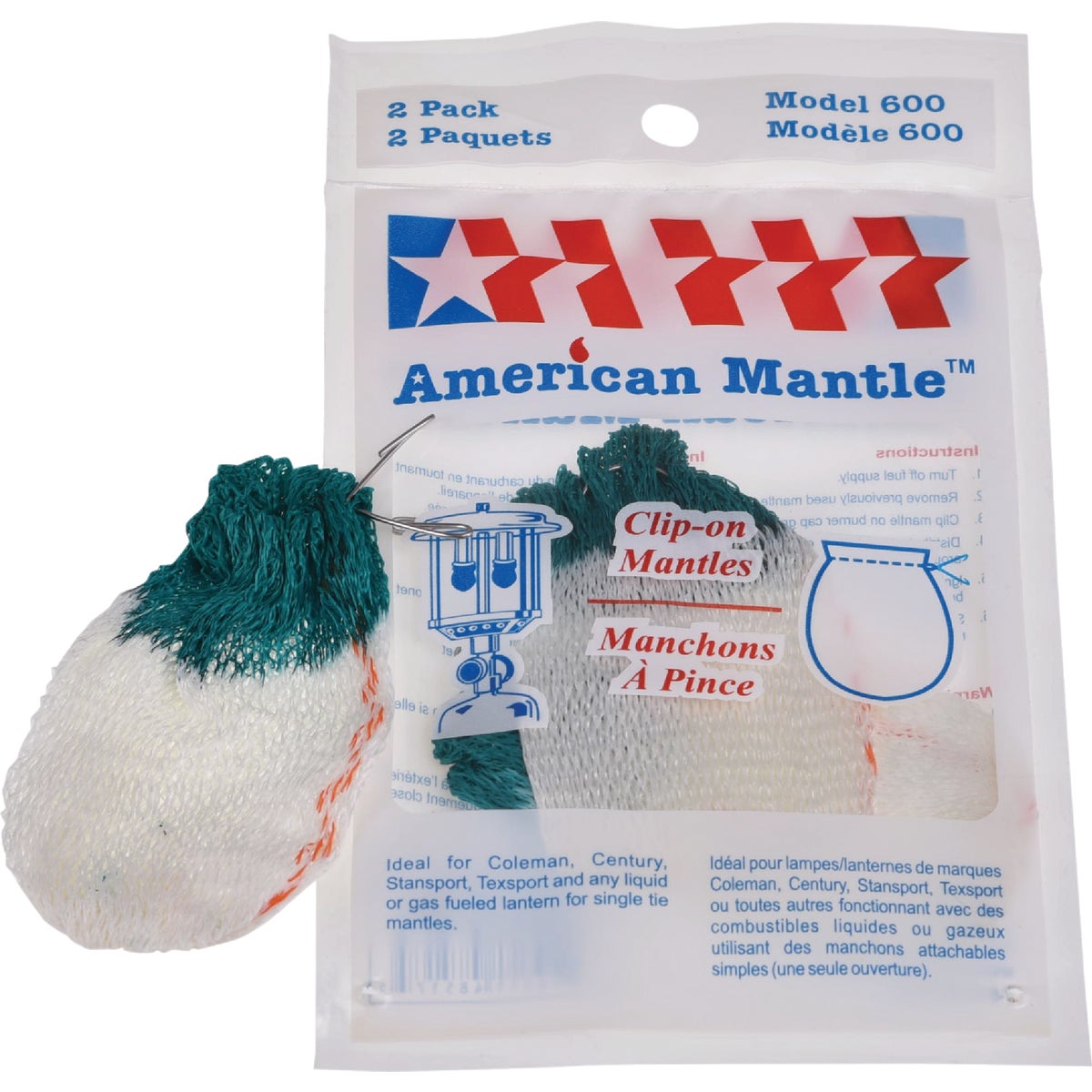 American Mantle #21 Style Clip-On Lantern Mantle (2-Pack)