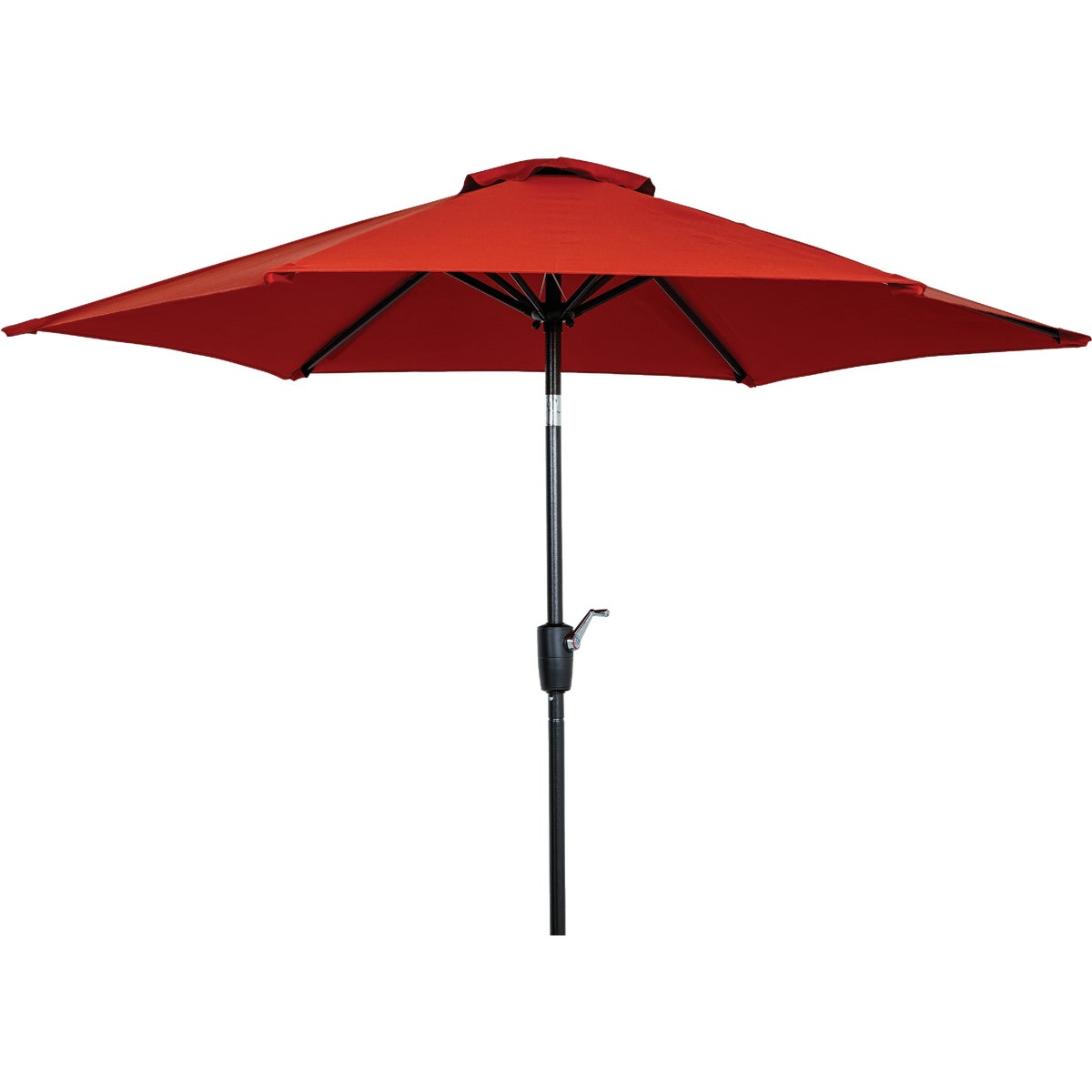 Outdoor Expressions 7.5 Ft. Aluminum Tilt/Crank Crimson Red Patio Umbrella
