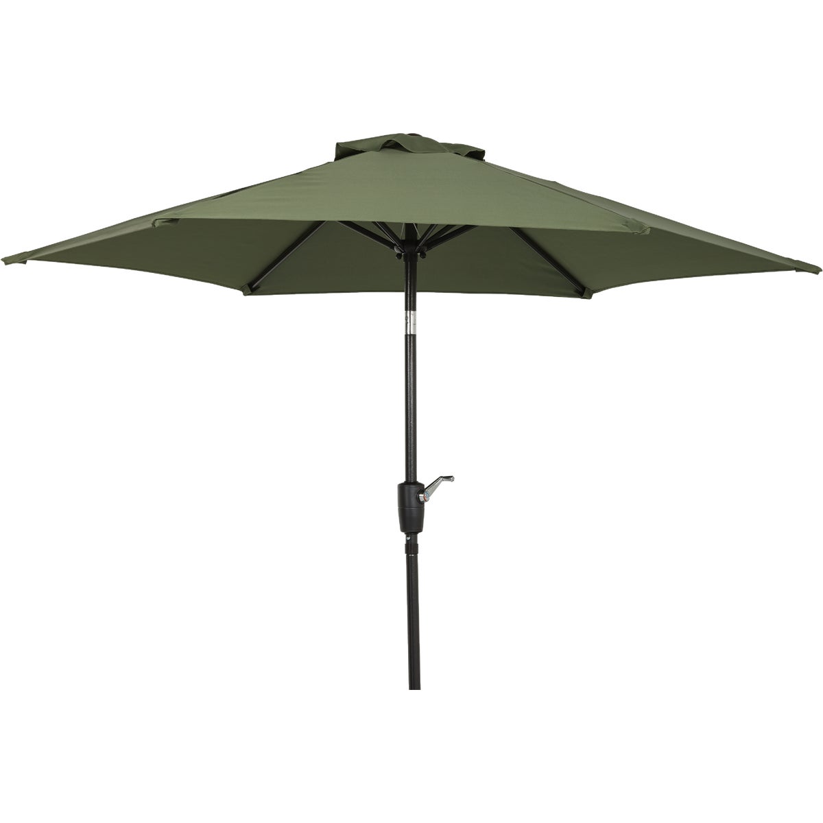 Outdoor Expressions 7.5 Ft. Aluminum Tilt/Crank Heather Green Patio Umbrella