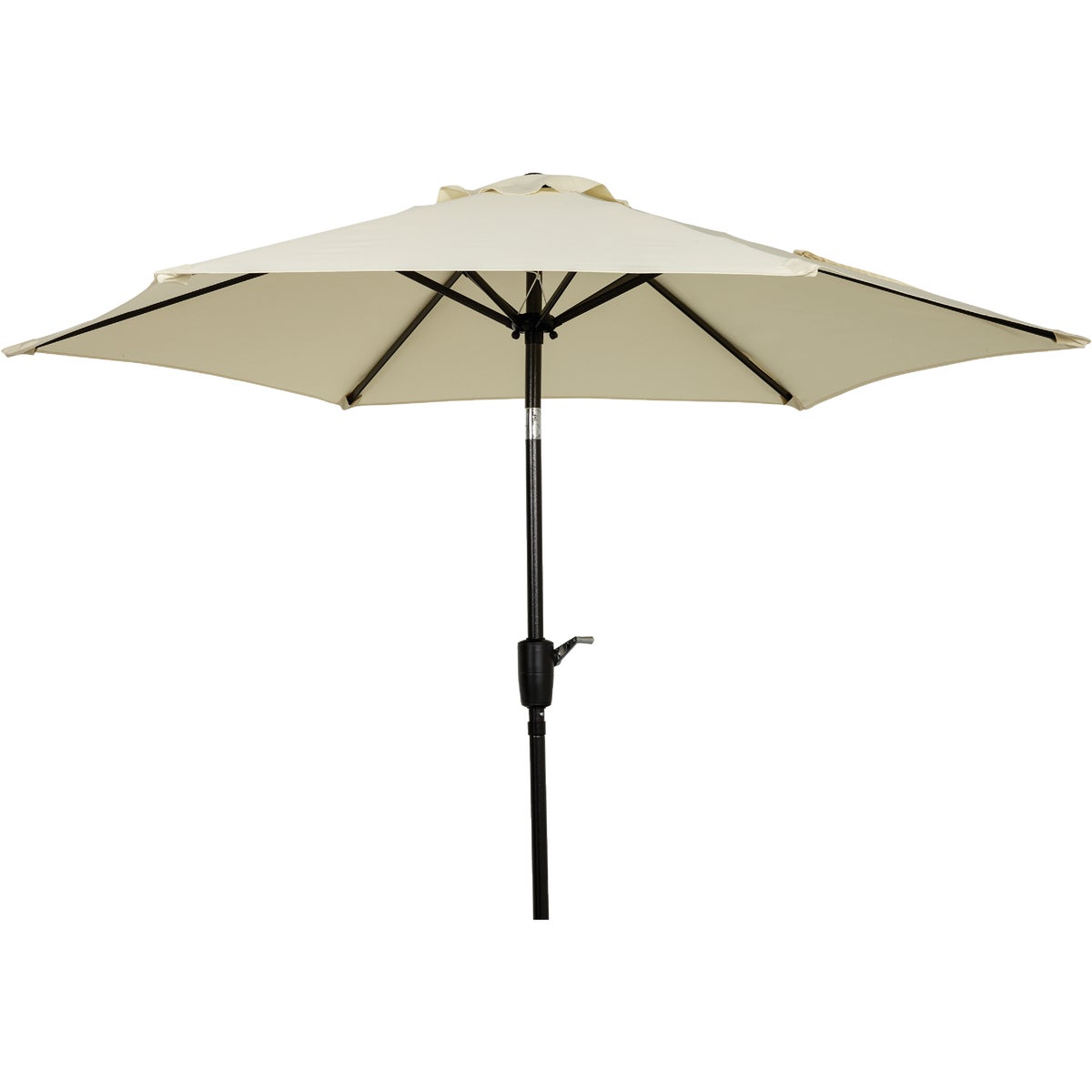 Outdoor Expressions 7.5 Ft. Aluminum Tilt/Crank Cream Patio Umbrella