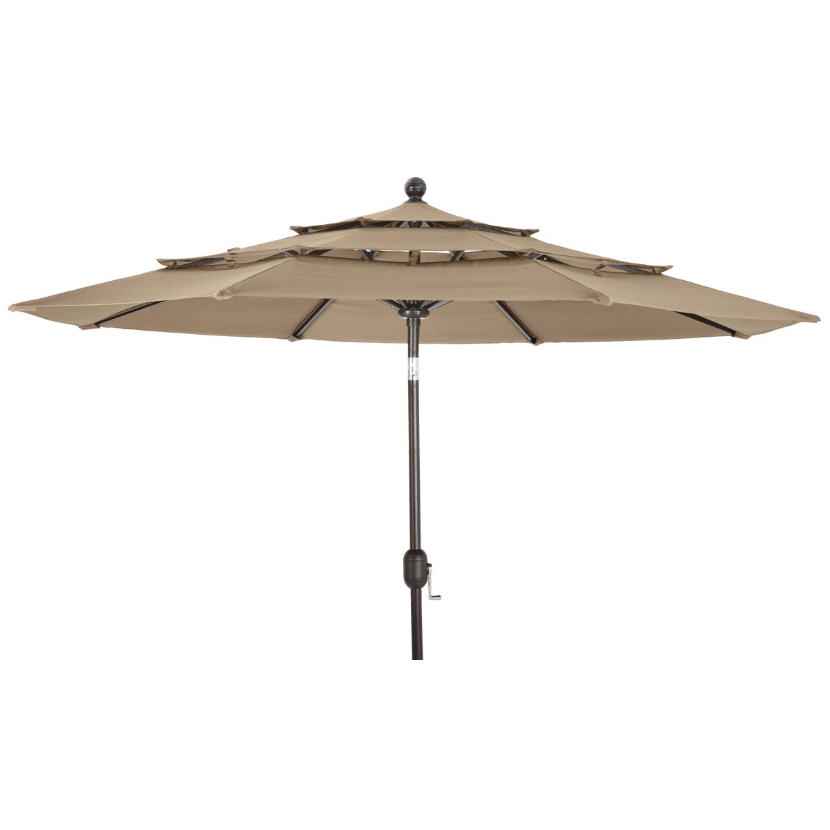 3 TIER TAN UMBRELLA