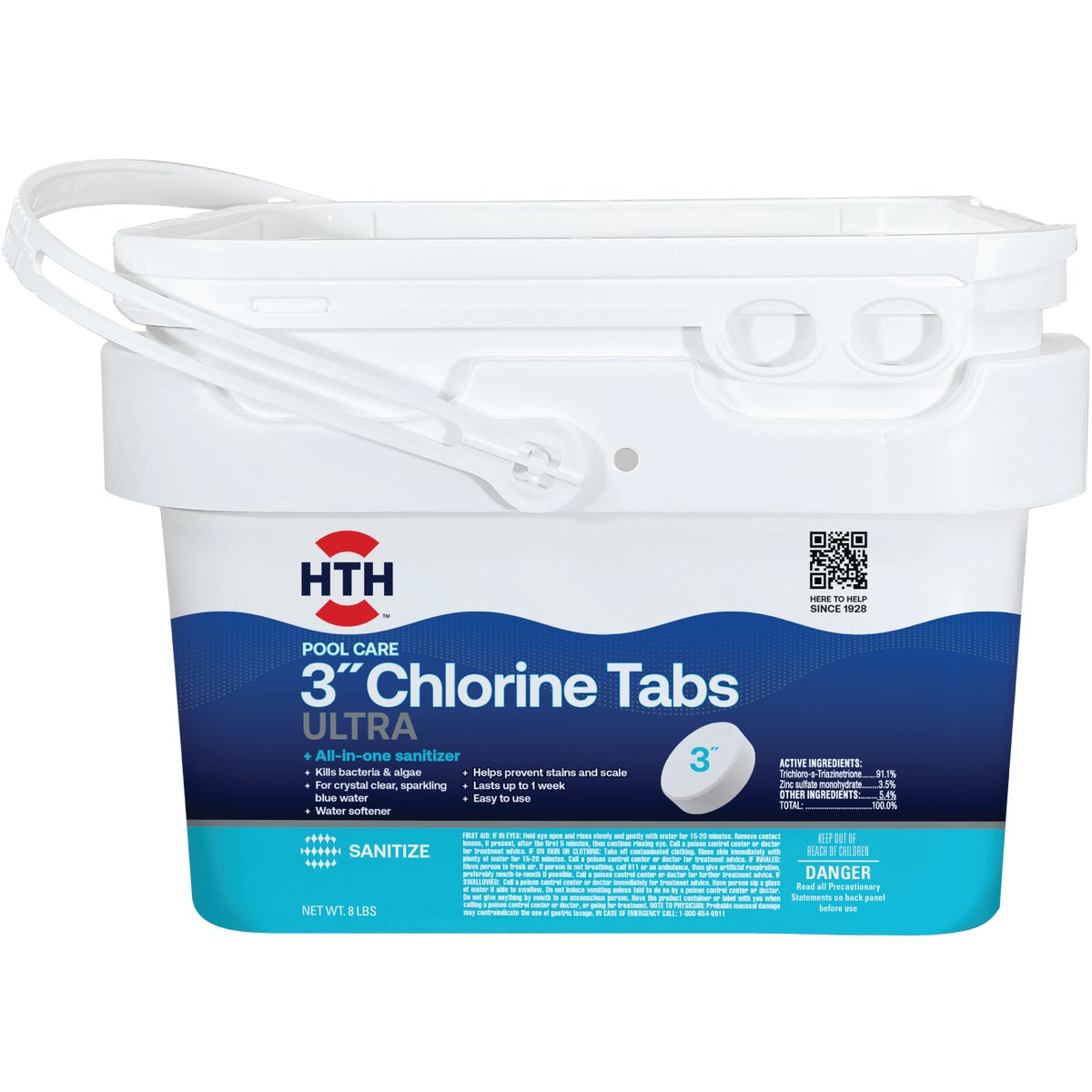 8LB 3″ CHLORINE TABLETS