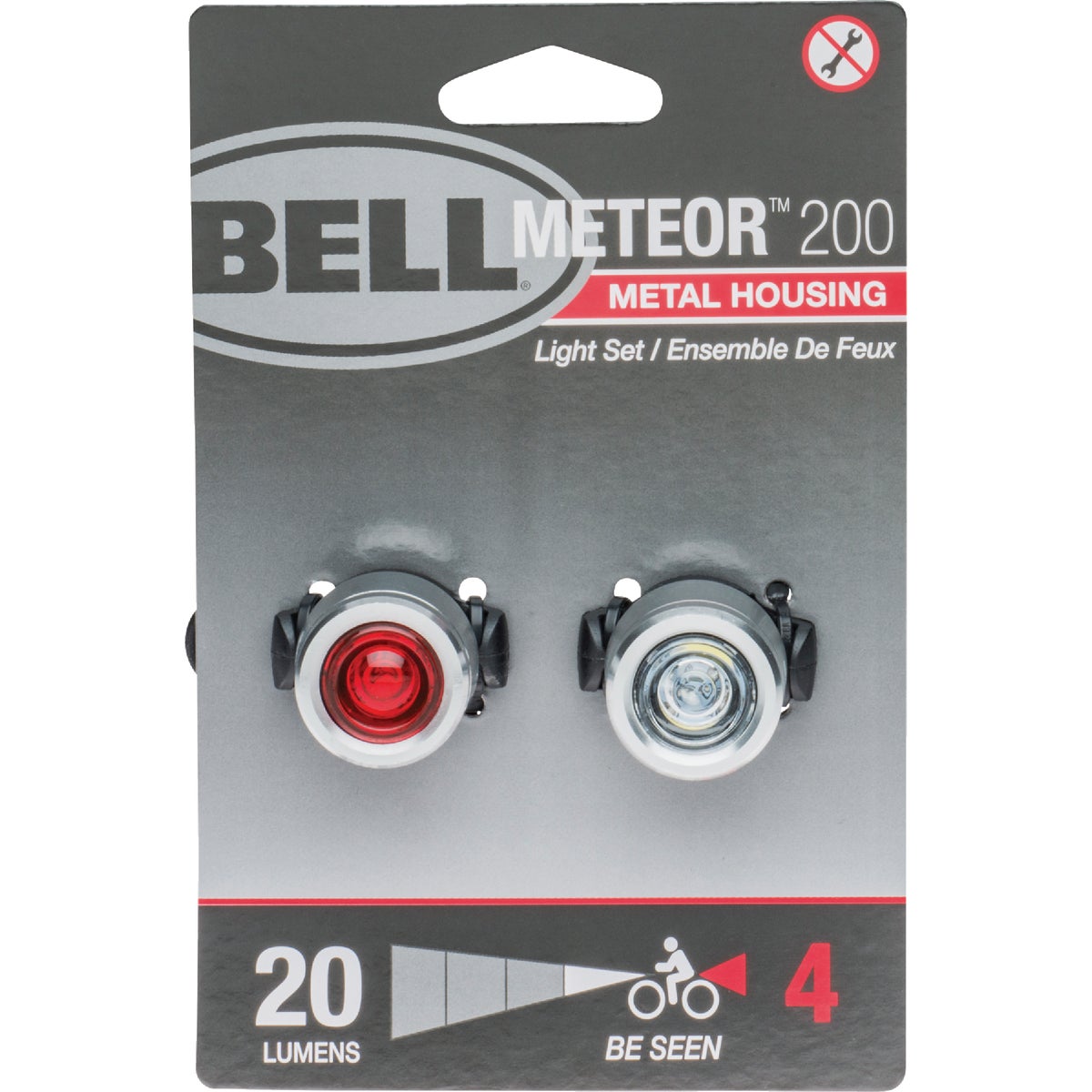 Bell Sports 1 Clear/1 Red LED Bicycle Light Set
