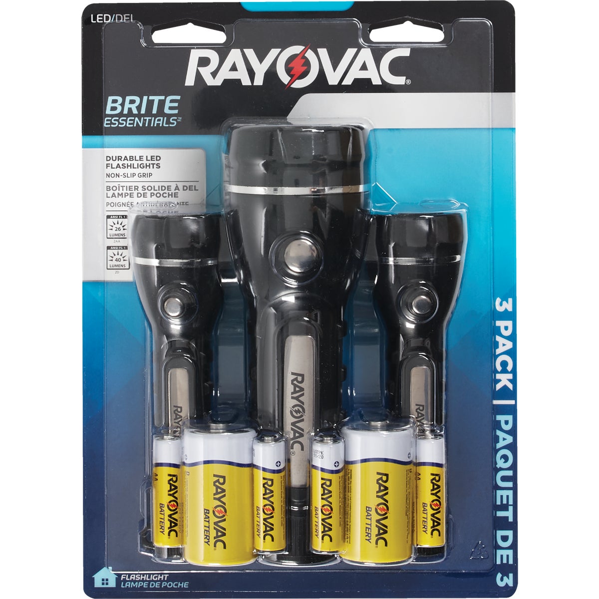 Rayovac Bright Essentials Rubber LED Flashlight