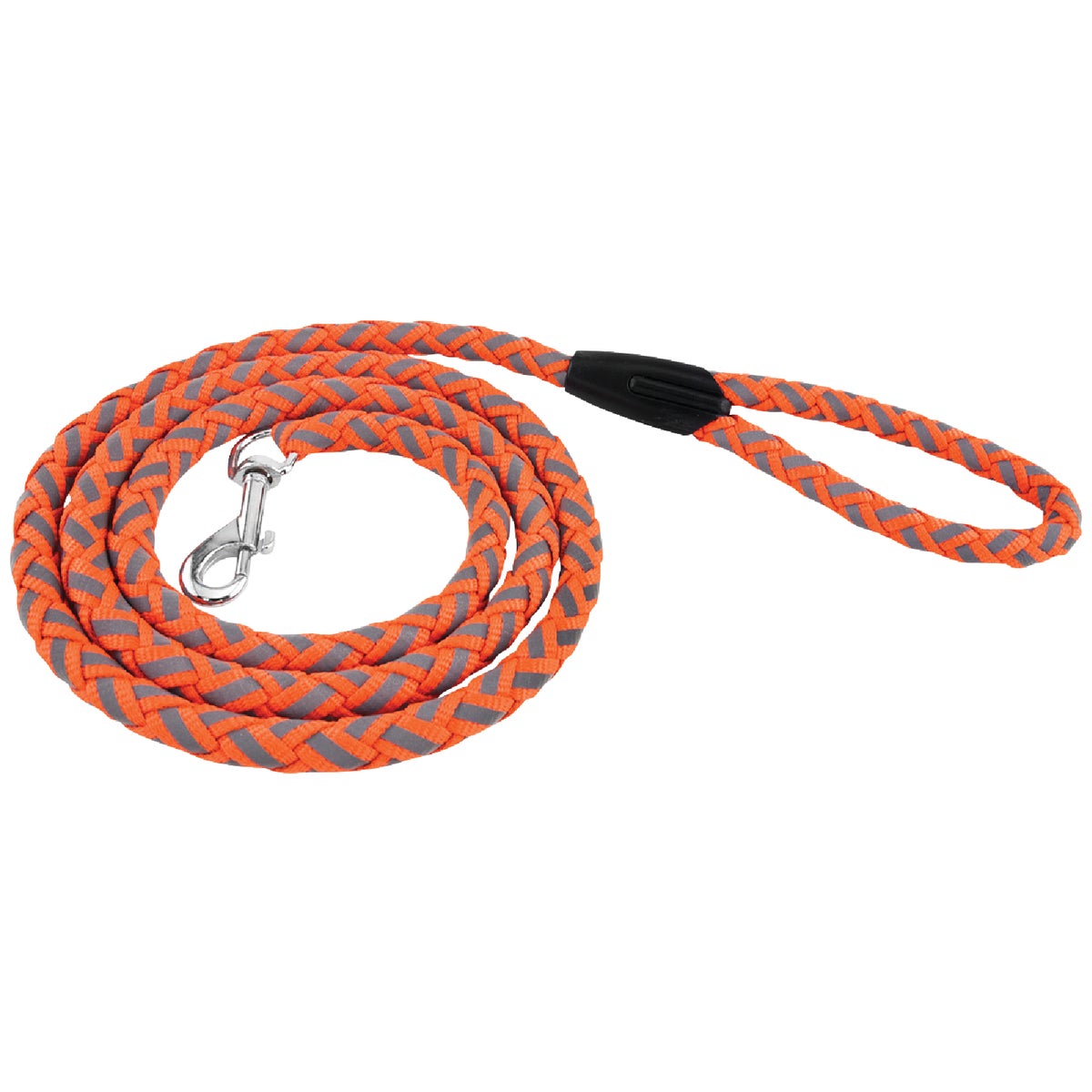 Westminster Pet Ruffin' it 6 Ft. Nylon Reflective Safety Orange Dog Leash