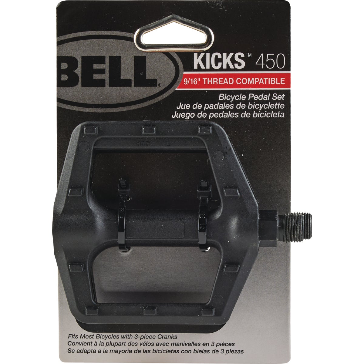 Bell 1/2 In. or 9/16 In. Hole Universal Bicycle Pedal