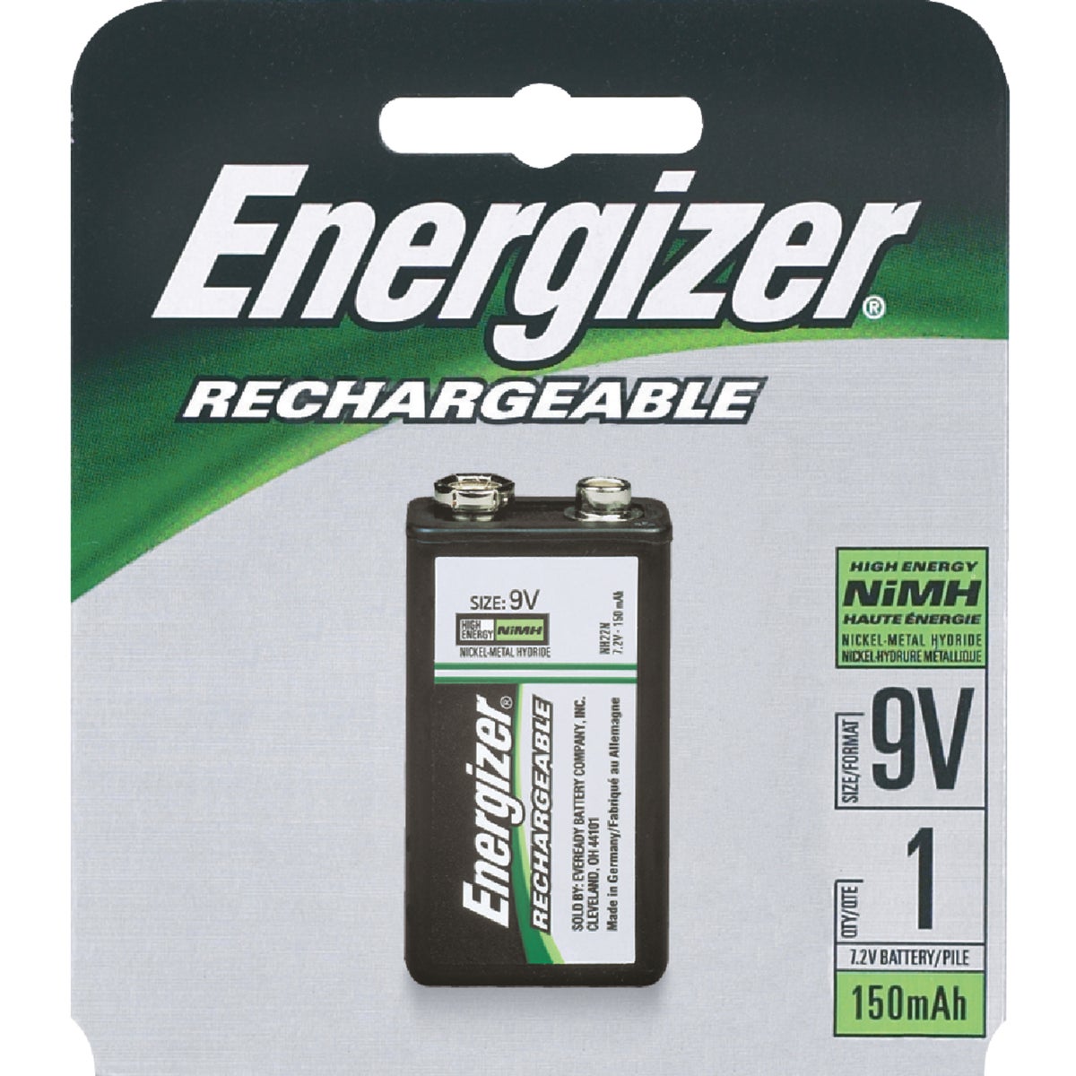9V RECHARGEABLE BATTERY