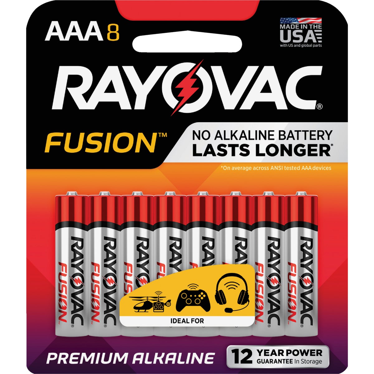 Rayovac Fusion AAA Alkaline Battery (8-Pack)