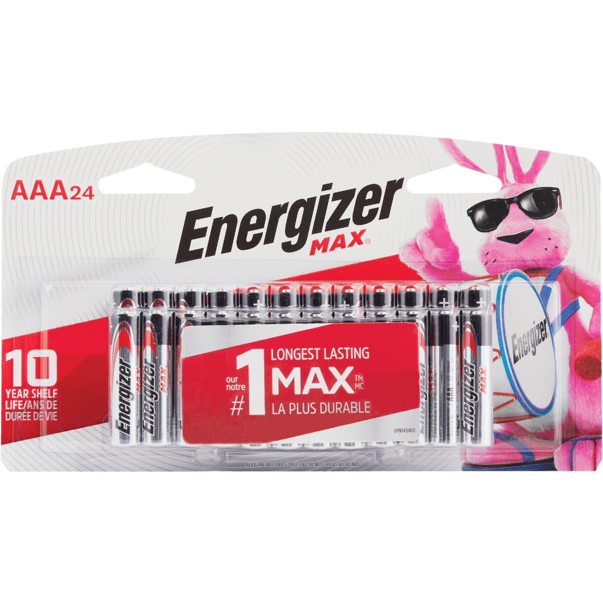 Energizer Max AAA Alkaline Battery (24-Pack)