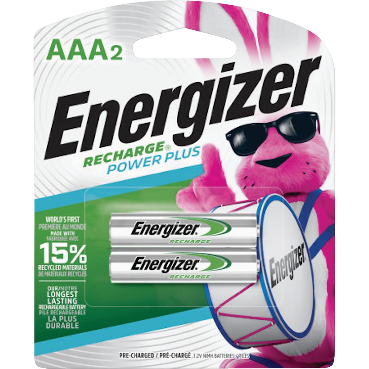 Energizer AAA 800 mAh Rechargeable Battery (2-Pack)
