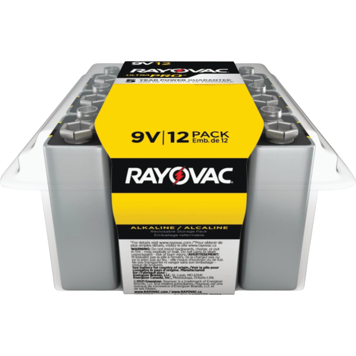 Rayovac UltraPro 9V Alkaline Battery (12-Pack)