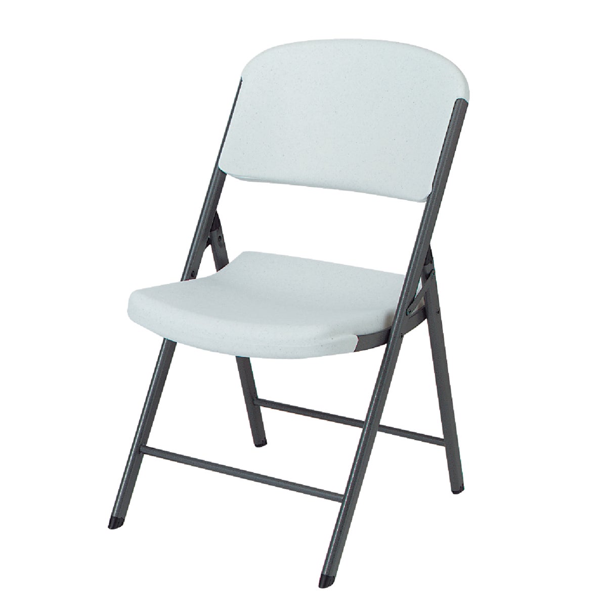 Lifetime Contoured Folding Chair, White