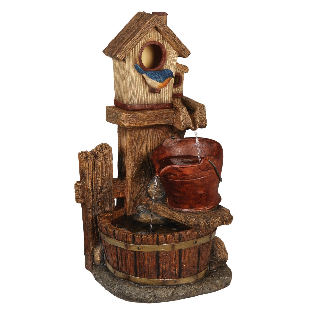 BARRL BIRDHOUSE FOUNTAIN