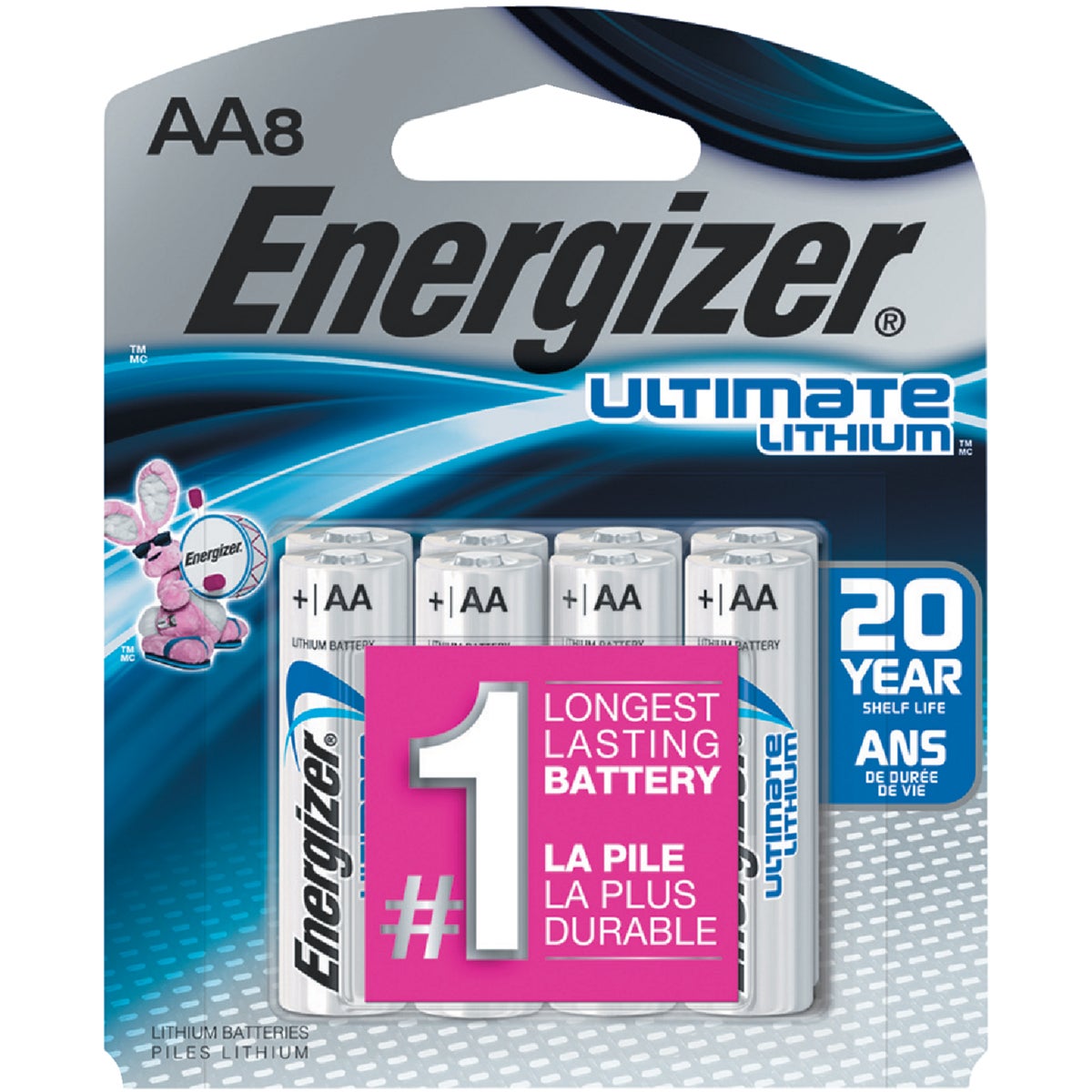 Energizer Ultimate AA Lithium Battery (8-Pack)