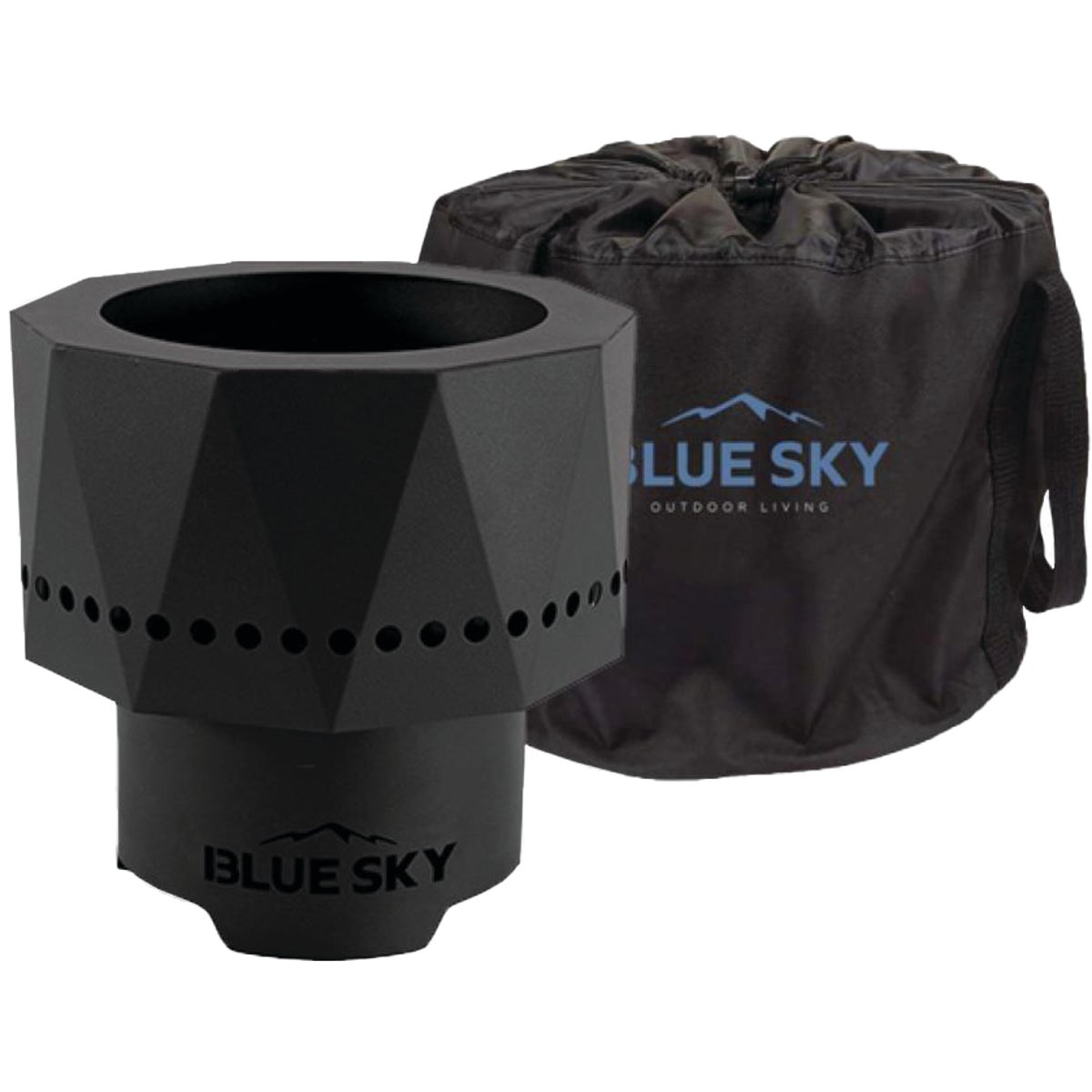 Blue Sky Pike 10 In. Round Wood/Pellet Ultra Portable Steel Smokeless Fire Pit