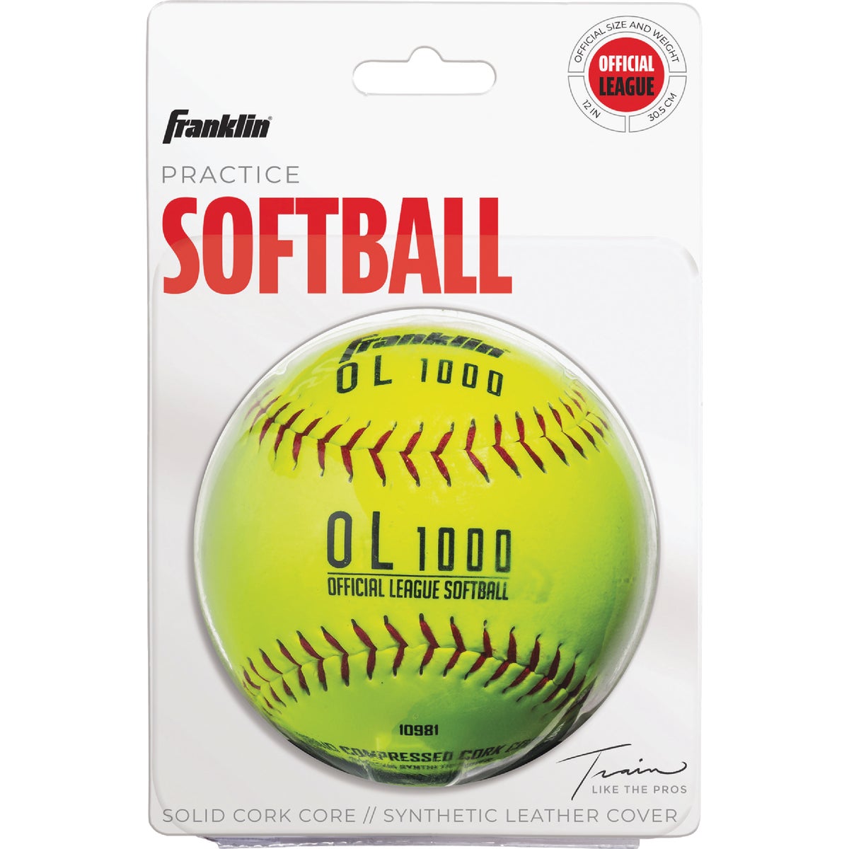 Franklin White Synthetic Softball