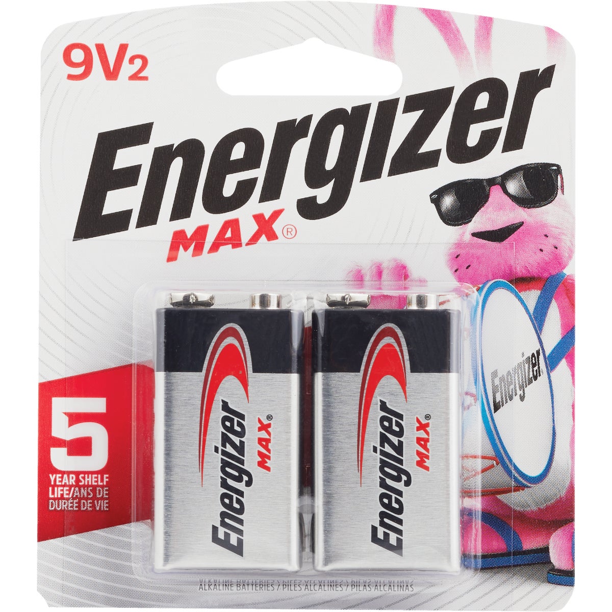 Energizer Max 9V Alkaline Battery (2-Pack)