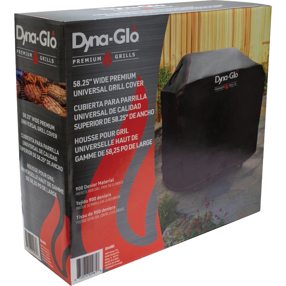 Dyna Glo Premium 58.26 In. Polyester 4-Burner Gas Grill Cover