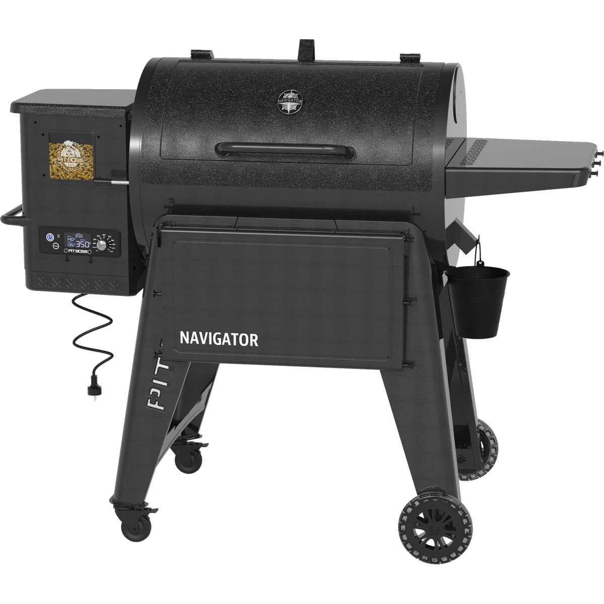 Pit Boss Navigator 850 Black 40,000-BTU 879 Sq. In. WiFi + Bluetooth Wood Pellet Grill