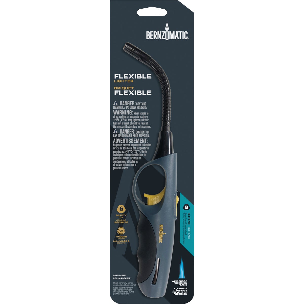 Bernzomatic Refillable Flexible Stem Butane Lighter