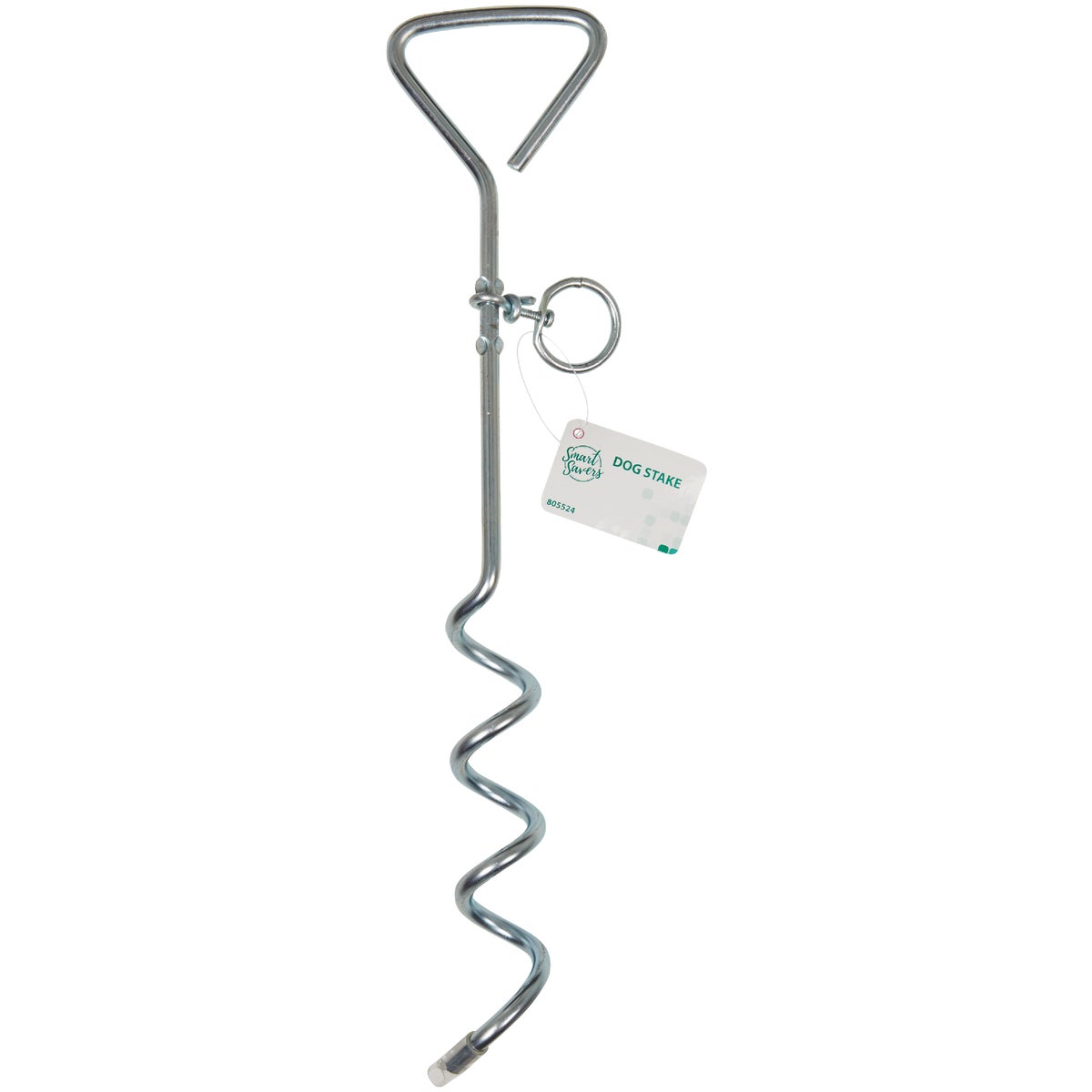 Smart Savers 15.75 In. Corkscrew Iron Dog Tie-Out Stake