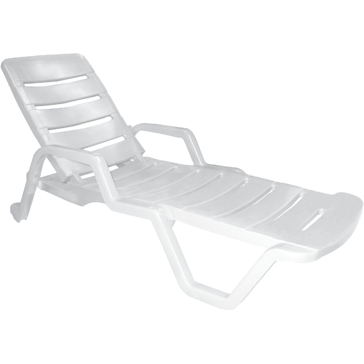 WHITE CHAISE LOUNGE