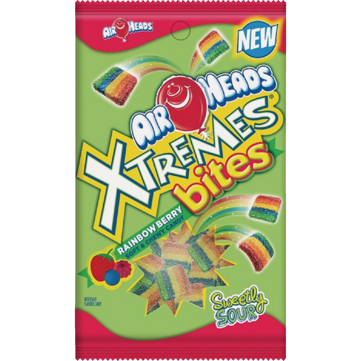 Air Heads Xtremes Bites 6 Oz. Rainbow Berry Candy