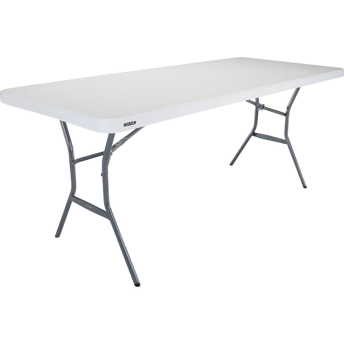 Lifetime 6 Ft. x 30 In. White Granite Commercial Grade Folding Table