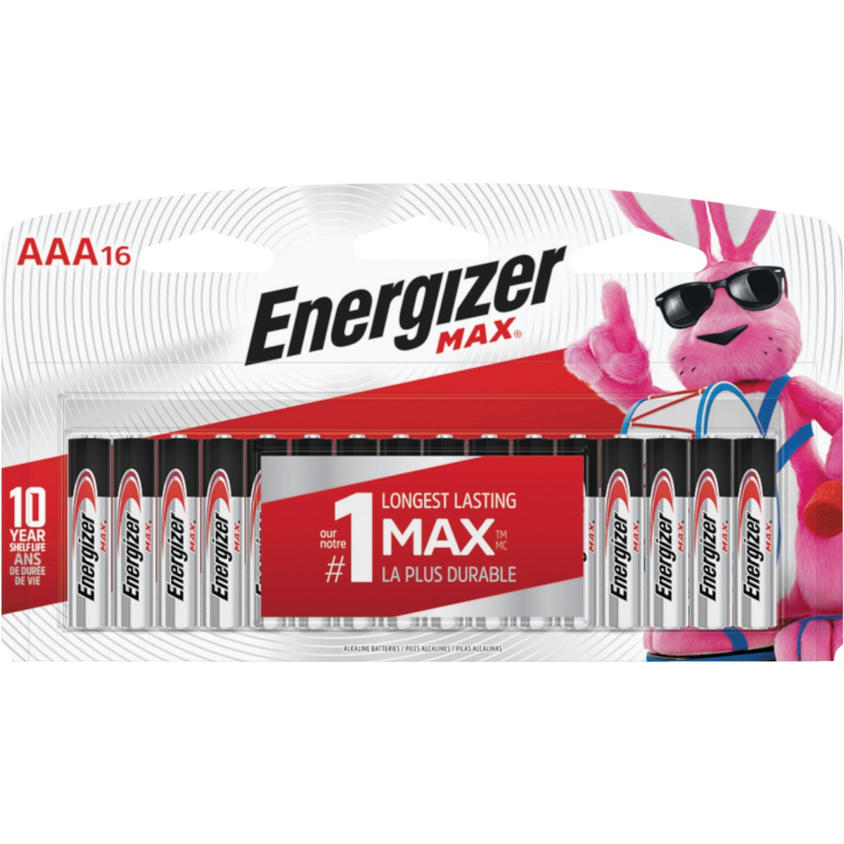 Energizer Max AAA Alkaline Battery (16-Pack)