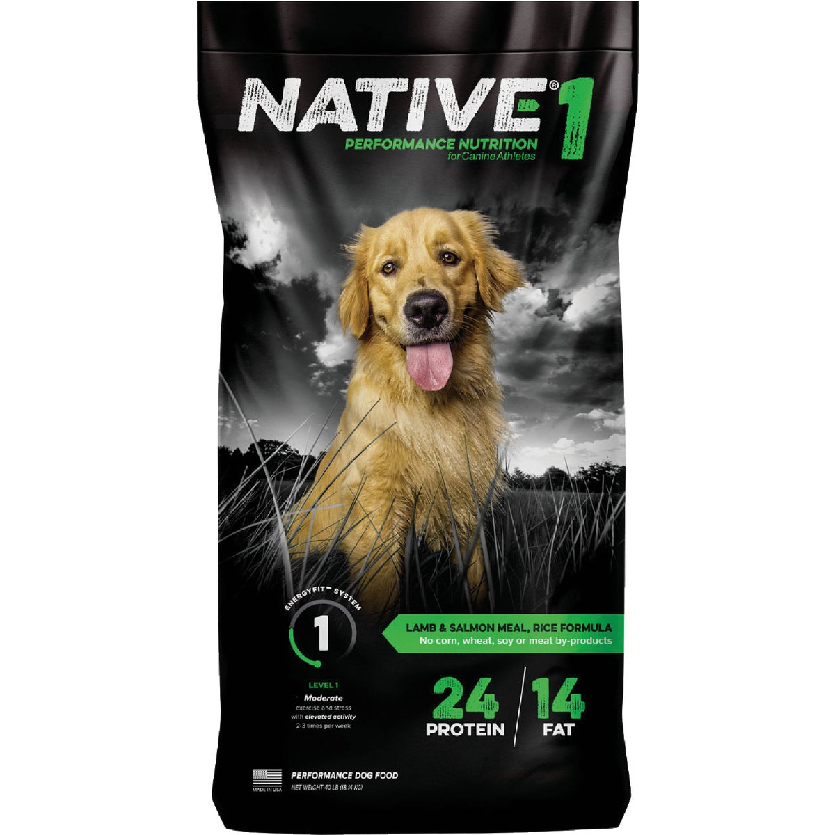 Kent Native Performance 40 Lb. Dry Dog Food, Energy Level 1