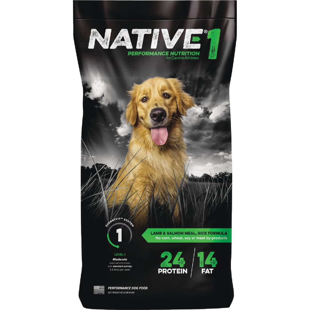 Kent Native Performance 40 Lb. Dry Dog Food, Energy Level 1