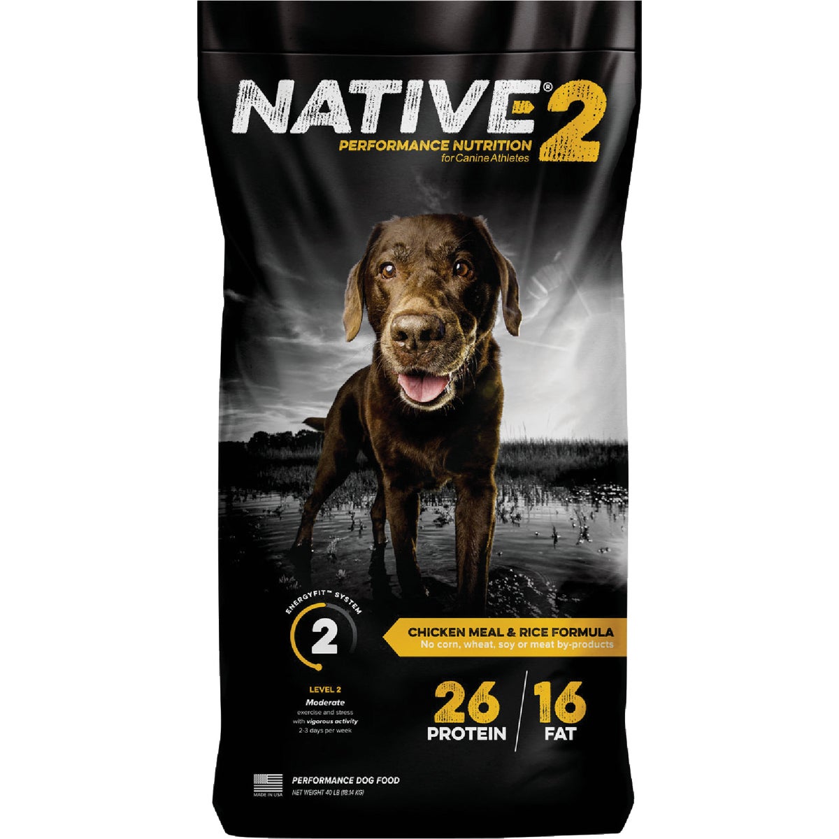 Kent Native Performance 40 Lb. Dry Dog Food, Energy Level 2