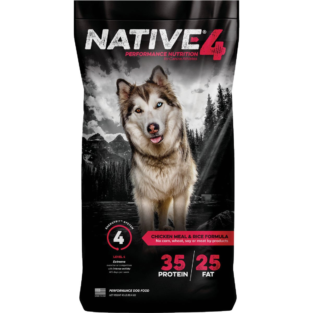 Kent Native Performance 40 Lb. Dry Dog Food, Energy Level 4