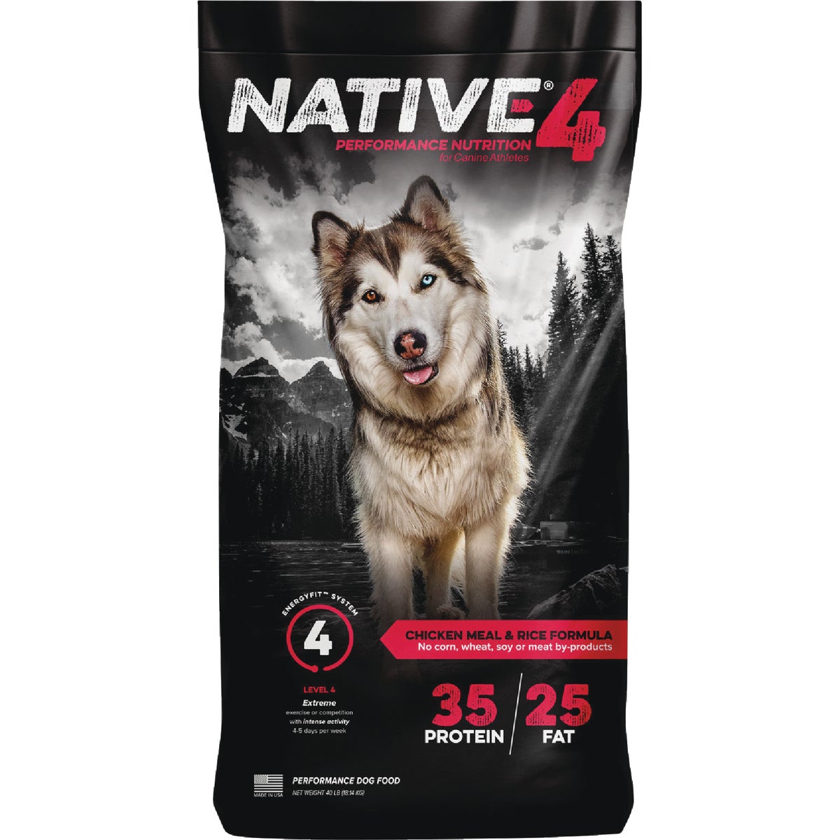 Kent Native Performance 40 Lb. Dry Dog Food, Energy Level 4