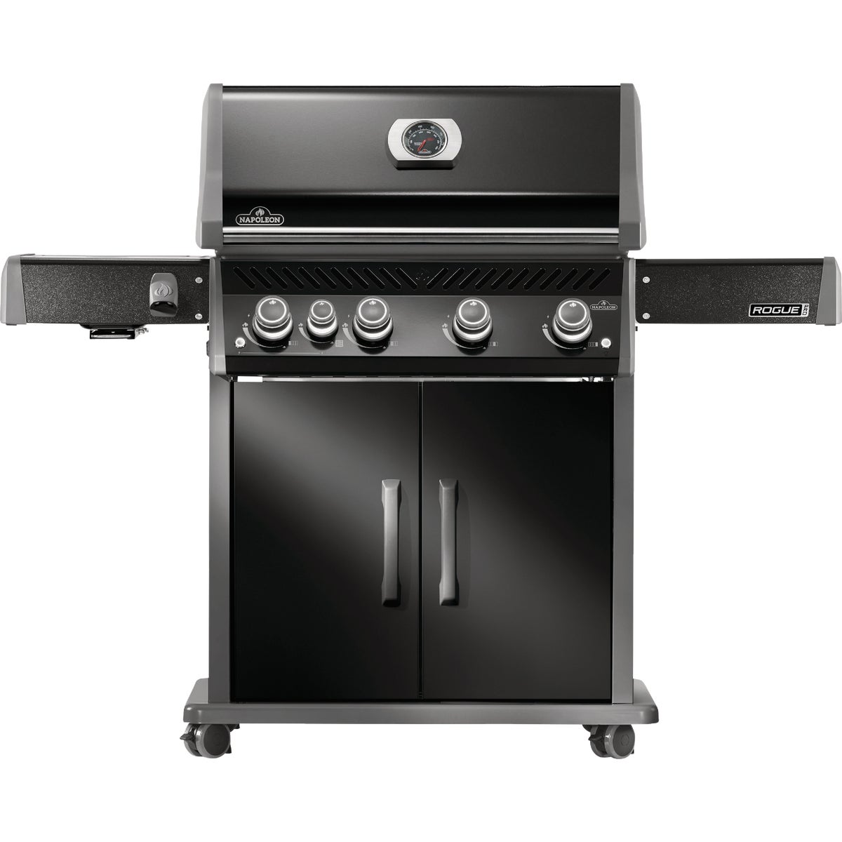 Napoleon Rogue Pro 525 4-Burner Natural Gas Grill with Infrared Side Burner, Black