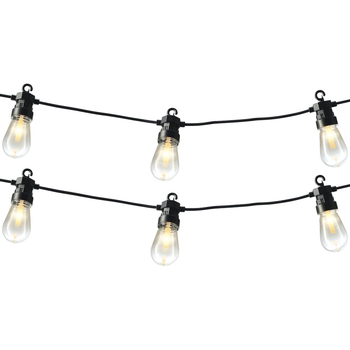 Lumineo 31 Ft. 20-Light Warm White LED Vintage Outdoor Party String Light Set