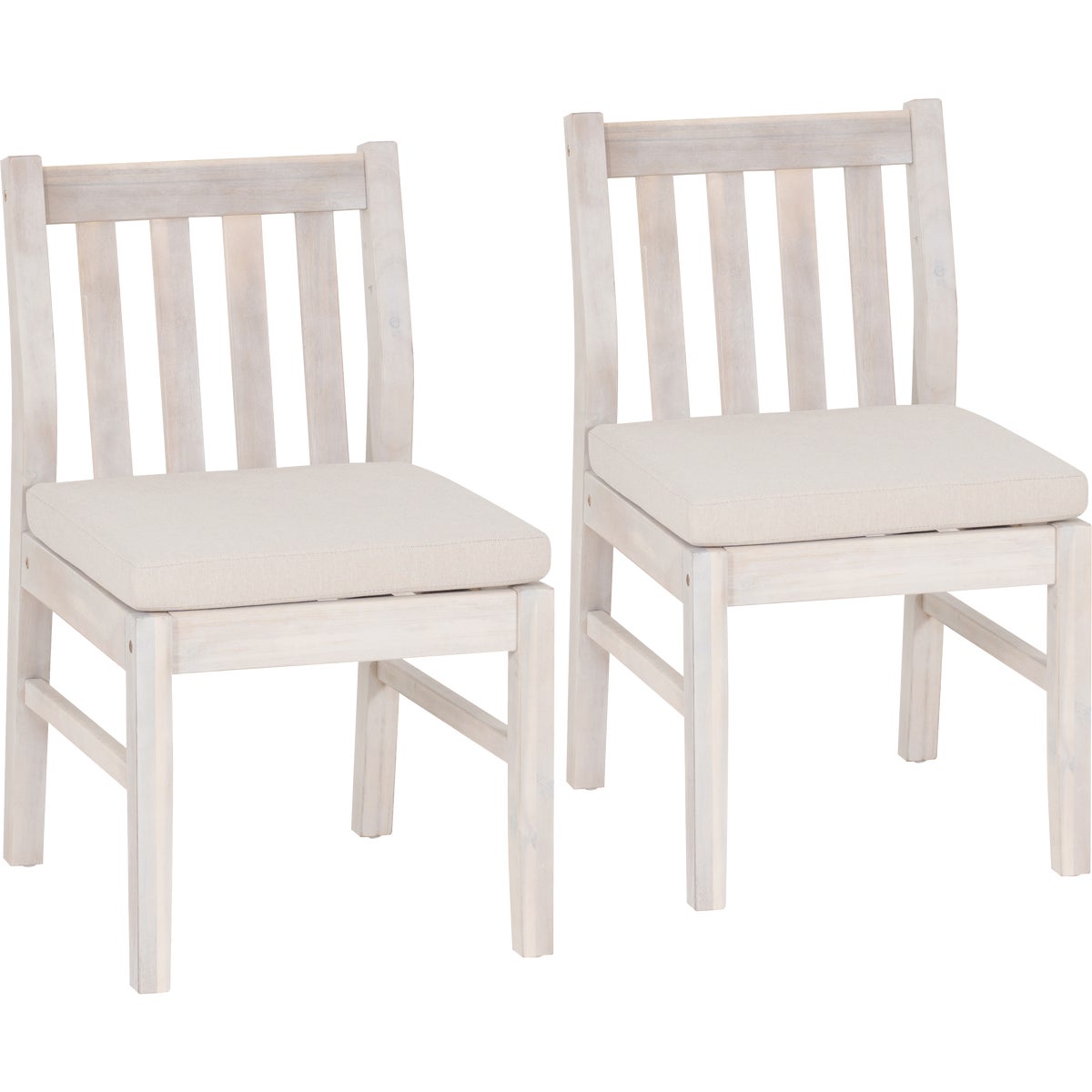 Linon Svana Natural Acacia Wood Dining Chair Set (2-Piece)