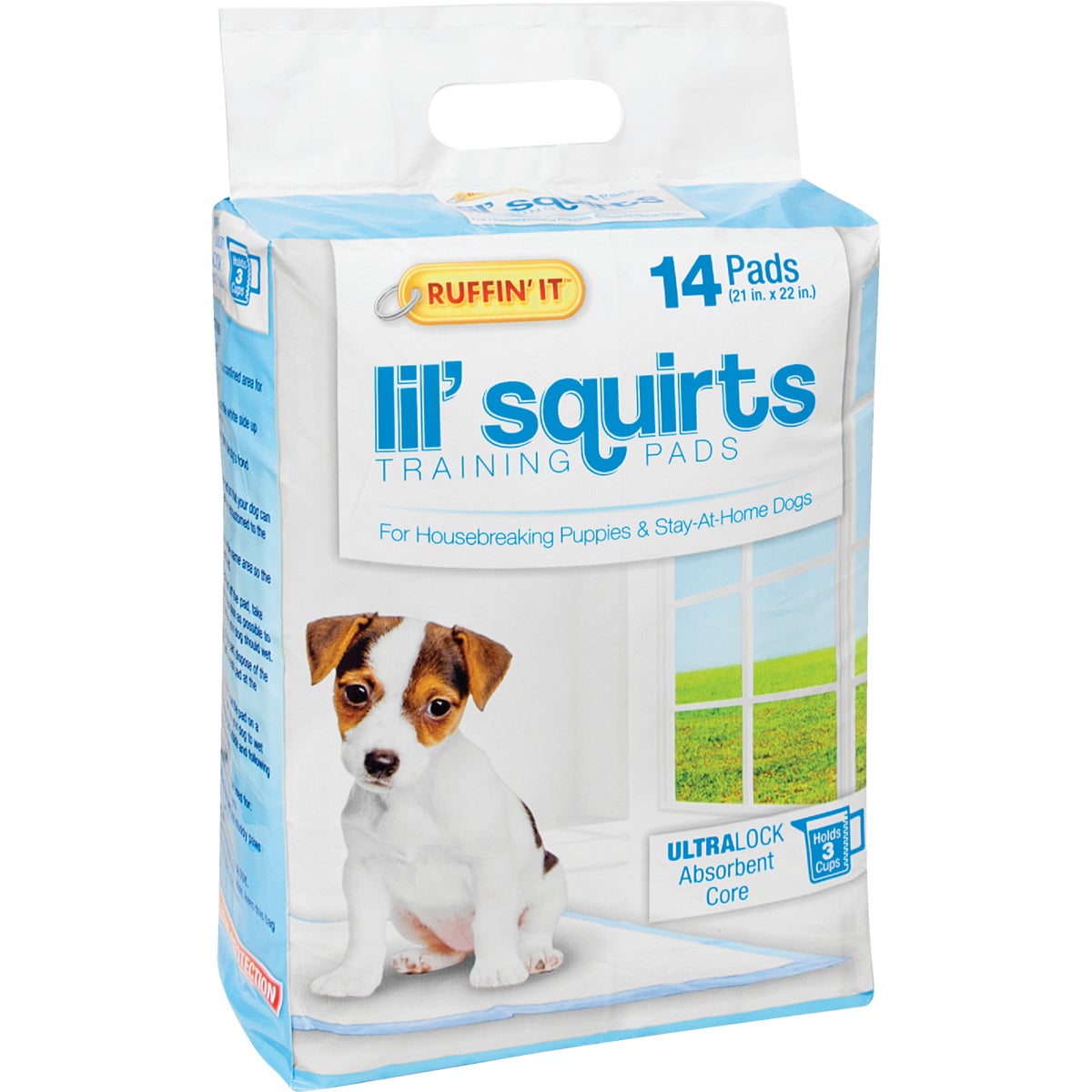 Ruffin' it Lil' Squirts 22 In. x 22 In. Puppy Training Pads (14-Pack)