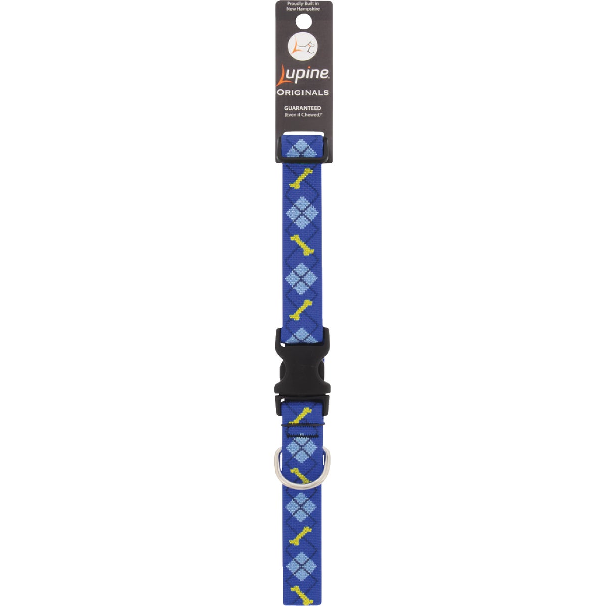 Westminster Pet Ruffin' it Adjustable 18 In. to 26 In. Nylon Bone Print Dog Collar
