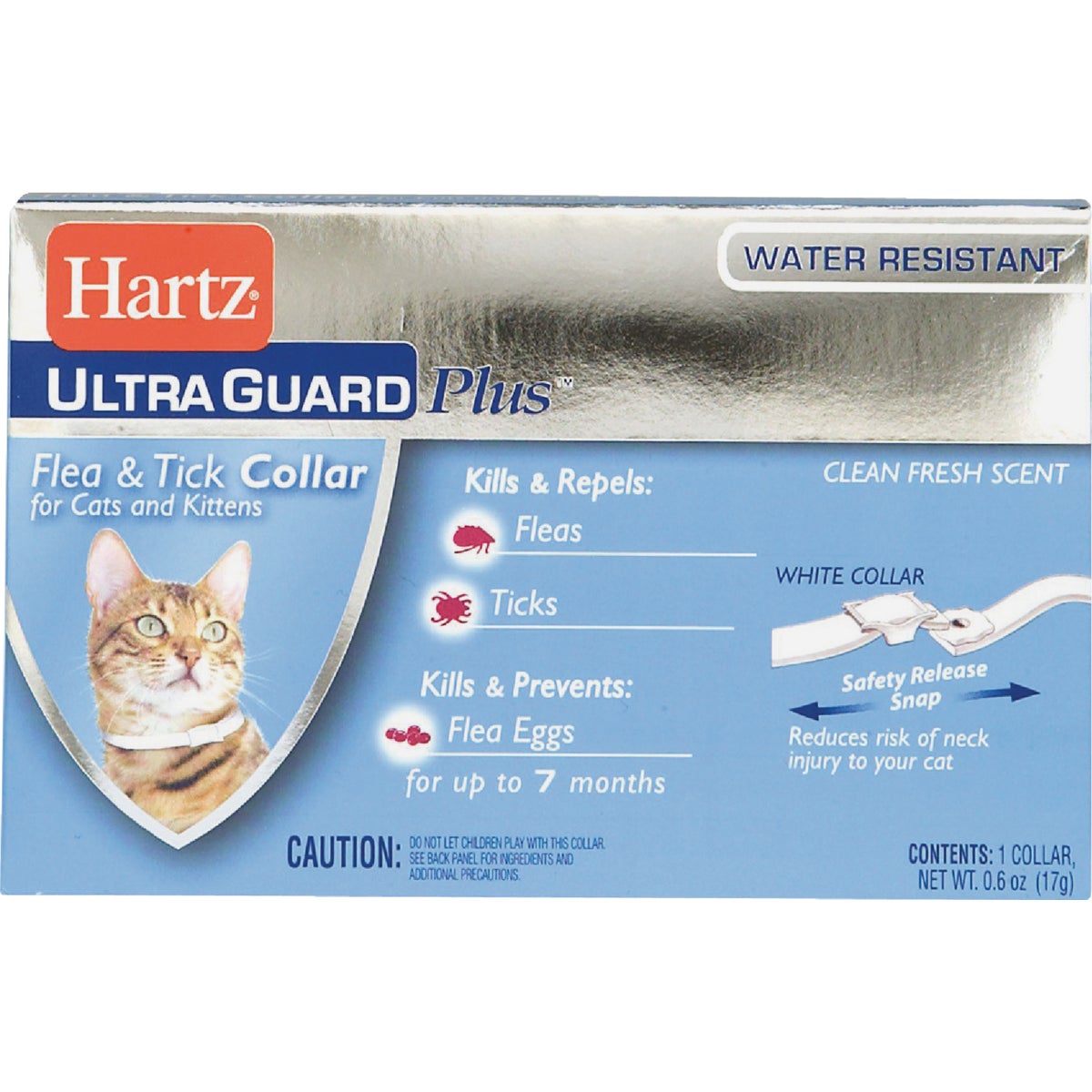 Hartz Ultra Guard Plus Water Resistant Flea & Tick Collar For Cats & Kittens