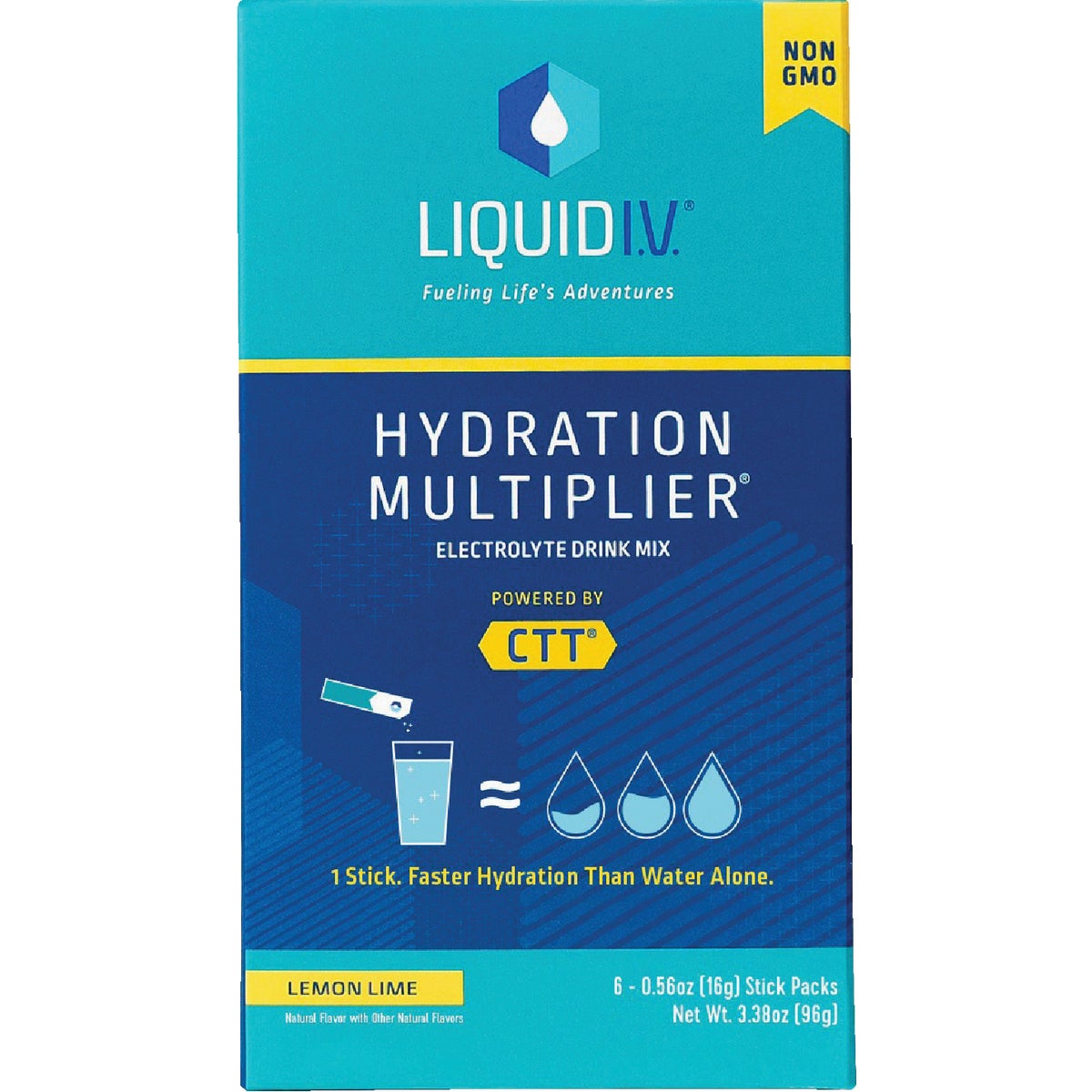 Liquid IV 0.56 Oz. Lemon Lime Hydration Multiplier Mix (6-Pack)