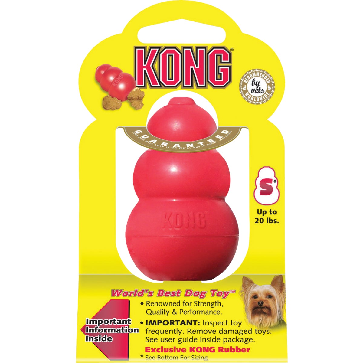 SMALL RED KONG DOG TOY