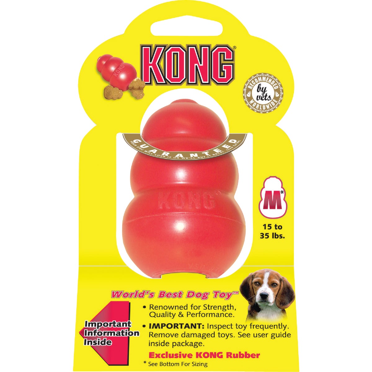 MEDIUM RED KONG DOG TOY