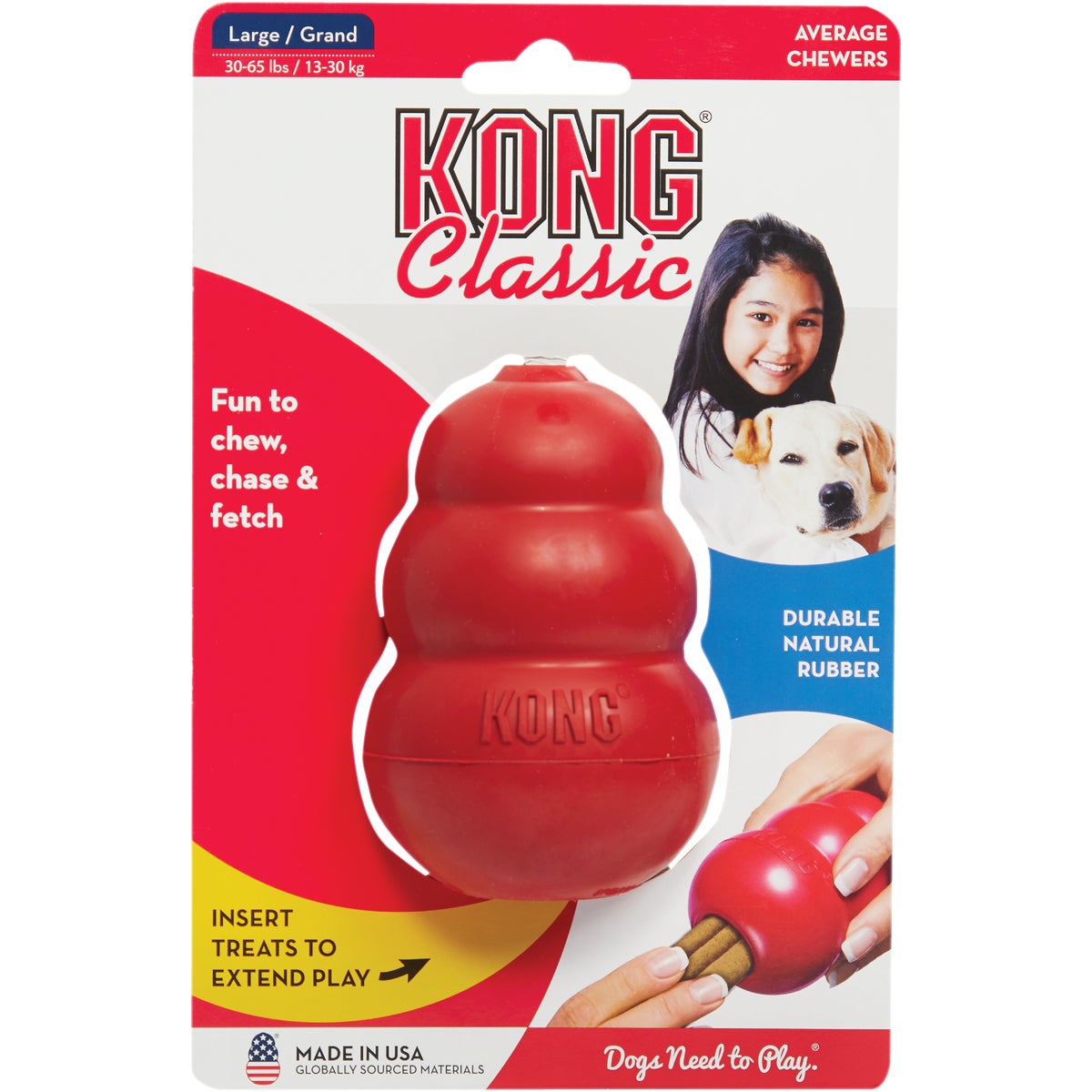 LARGE RED KONG DOG TOY