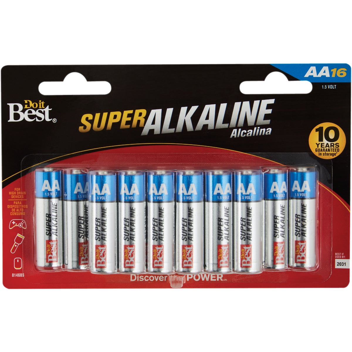 Do it Best AA Alkaline Battery (16-Pack)