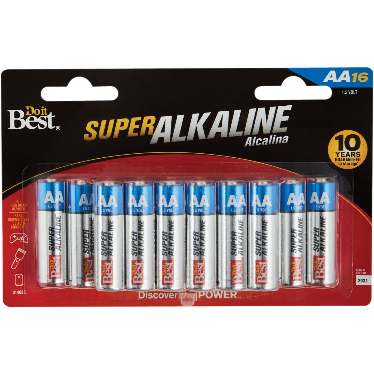 16PK DIB AA ALK BATTERY