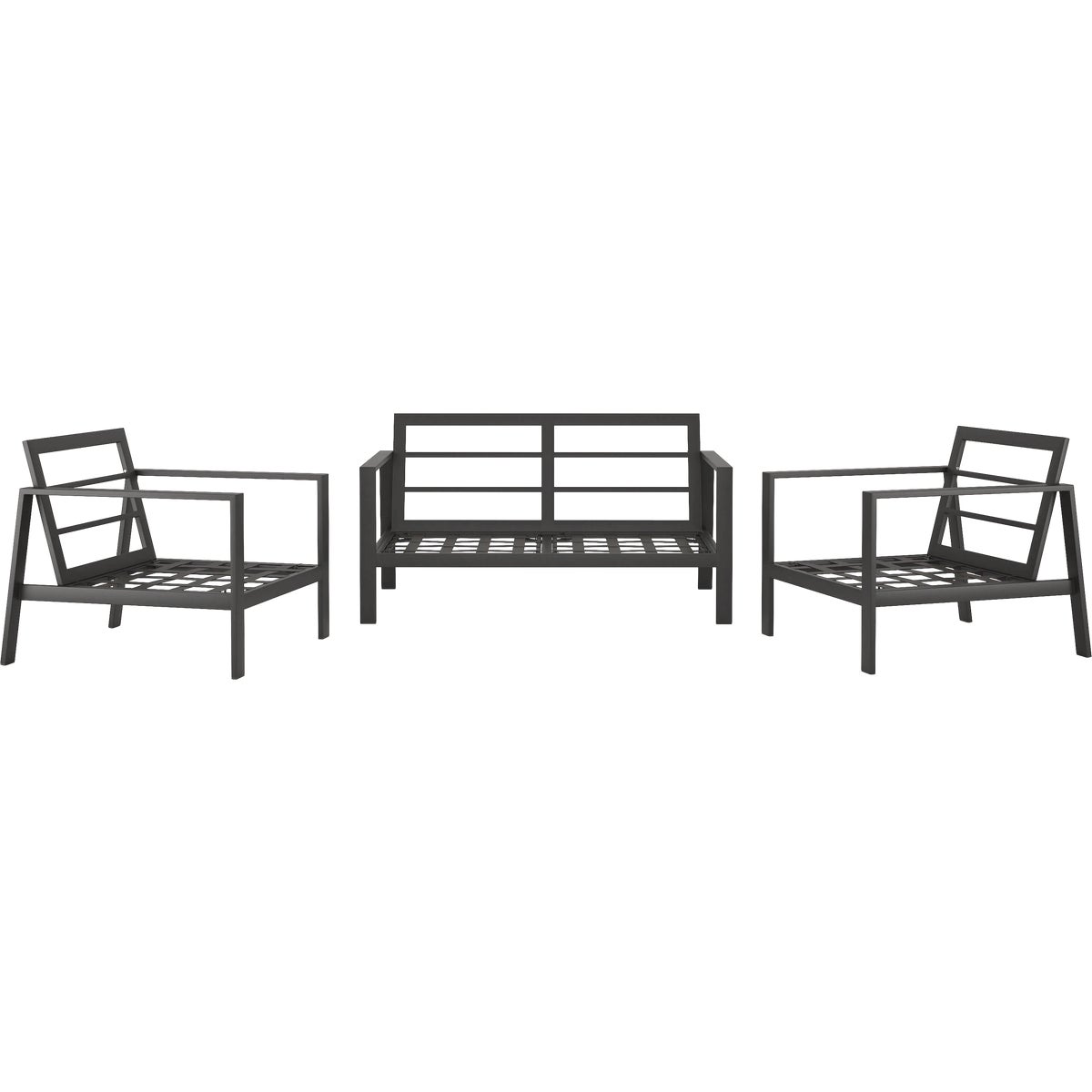 Northcape International Rockton 3-Piece Loveseat Chat Set (Frames Only)