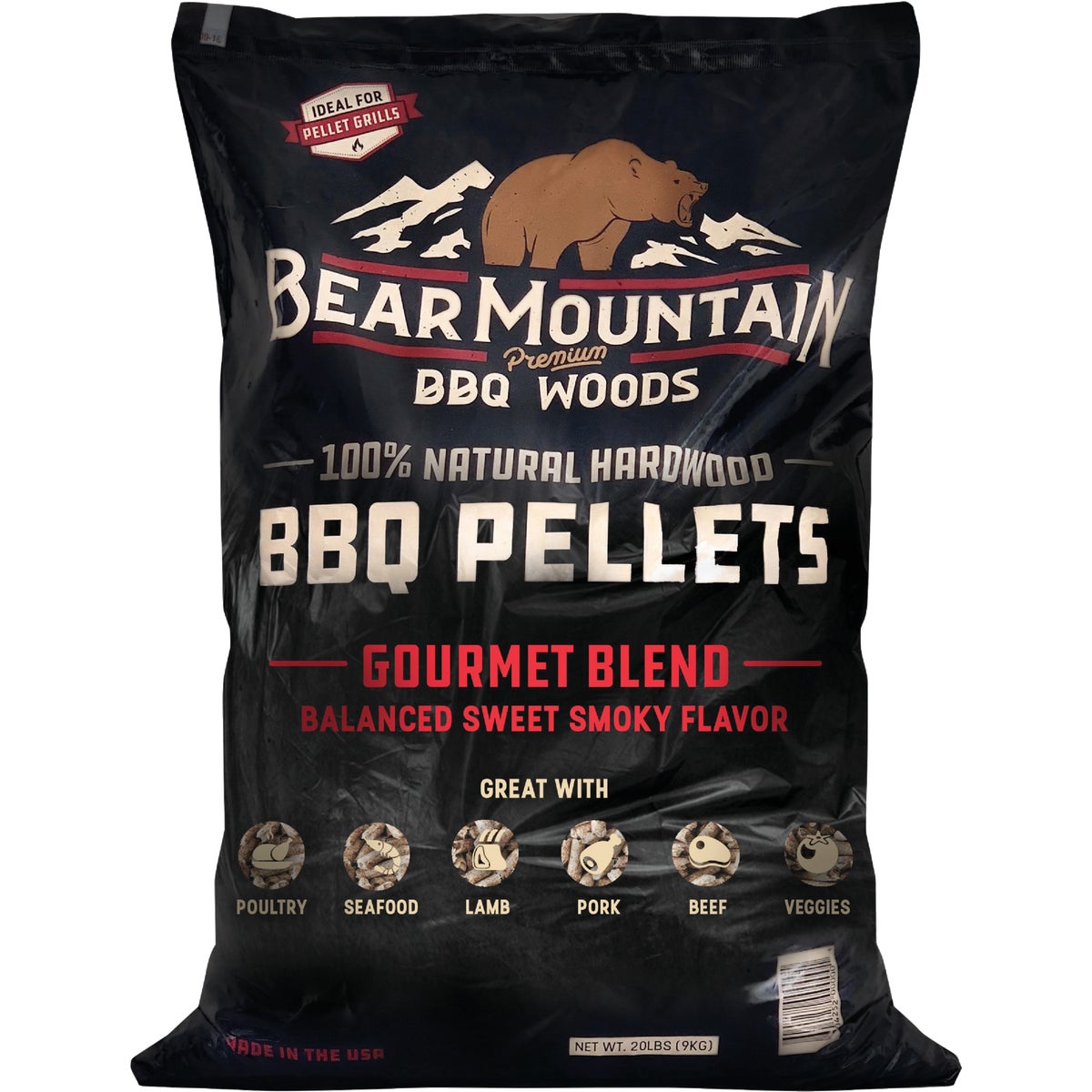 Bear Mountain BBQ Premium Woods 20 Lb. Gourmet Blend Wood Pellet