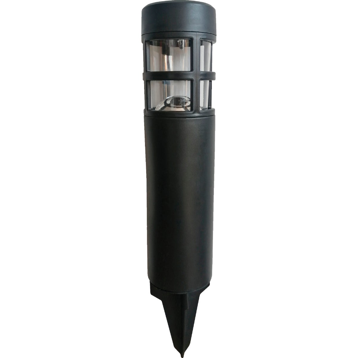 Moonrays Black 1.2 Lm. Plastic Solar Bollard Light