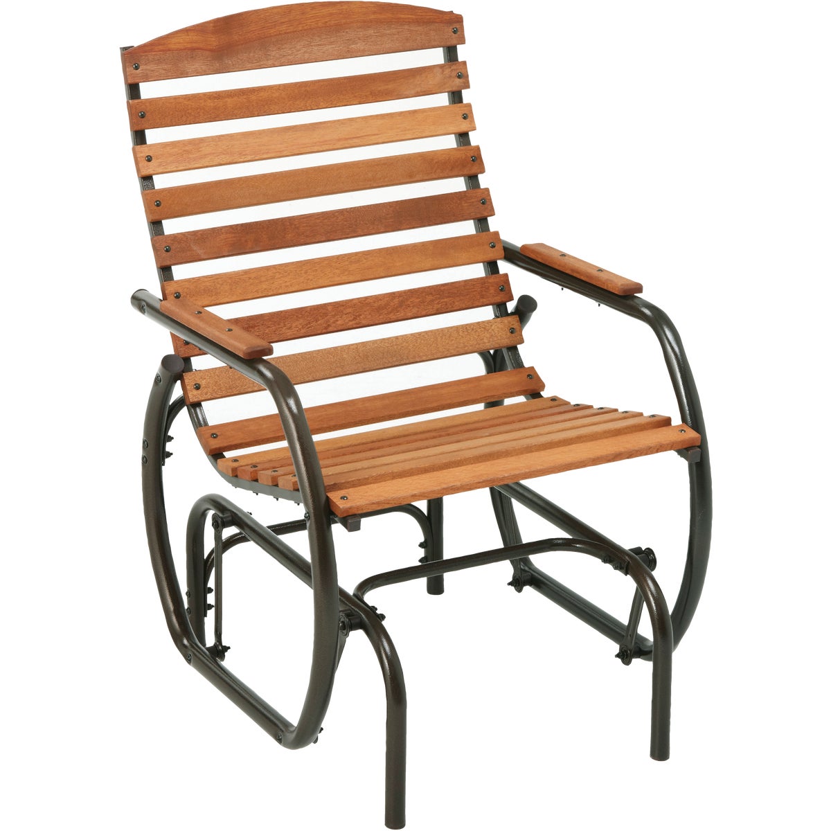 Jack Post Country Garden Taupe Hi-Back Glider Chair